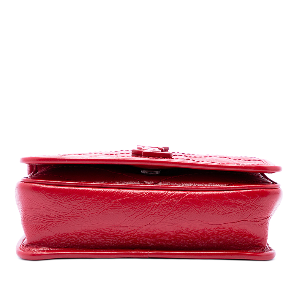 Pre-Loved Saint Laurent Crinkled Calfskin Niki Wallet on Chain - Picture 3 of 6